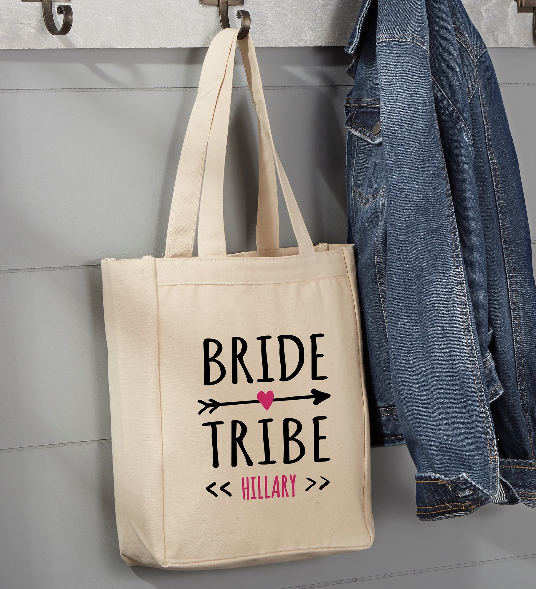 Bride Tribe Personalized Canvas Tote Bags